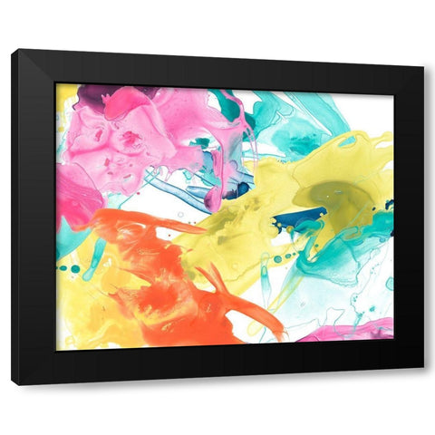 Elemental Motion III Black Modern Wood Framed Art Print by Vess, June Erica