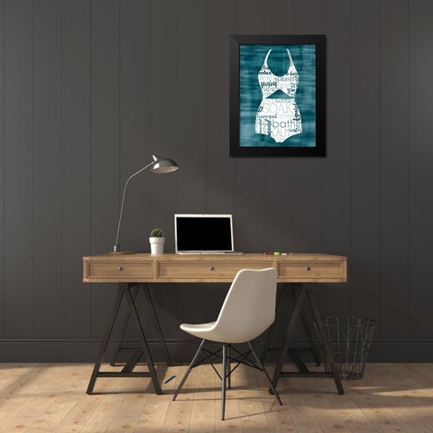 Suit Speak I Black Modern Wood Framed Art Print by Popp, Grace