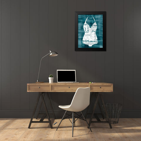 Suit Speak II Black Modern Wood Framed Art Print by Popp, Grace