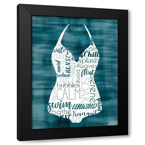 Suit Speak II Black Modern Wood Framed Art Print with Double Matting by Popp, Grace