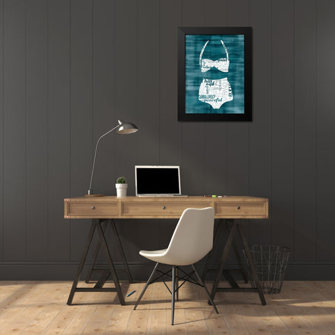 Suit Speak III Black Modern Wood Framed Art Print by Popp, Grace
