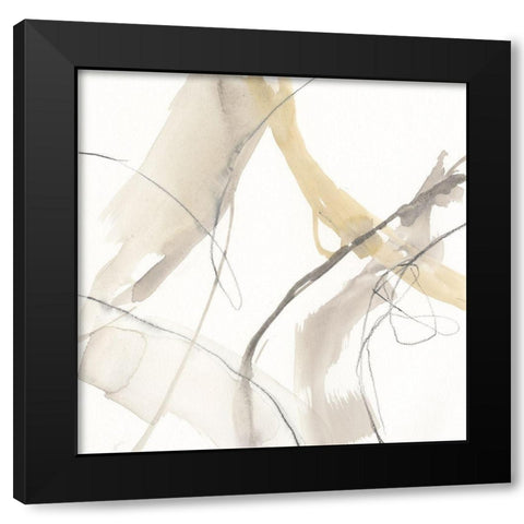 Neutral Momentum IV Black Modern Wood Framed Art Print with Double Matting by Goldberger, Jennifer