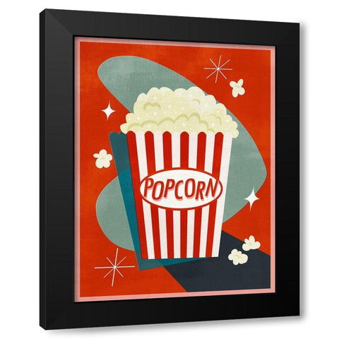 Retro Refreshments I Black Modern Wood Framed Art Print with Double Matting by Borges, Victoria