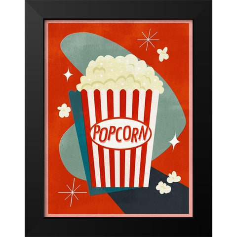 Retro Refreshments I Black Modern Wood Framed Art Print by Borges, Victoria