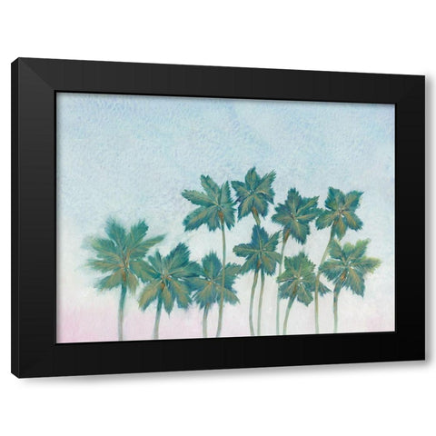 Palm Treeline I Black Modern Wood Framed Art Print with Double Matting by OToole, Tim