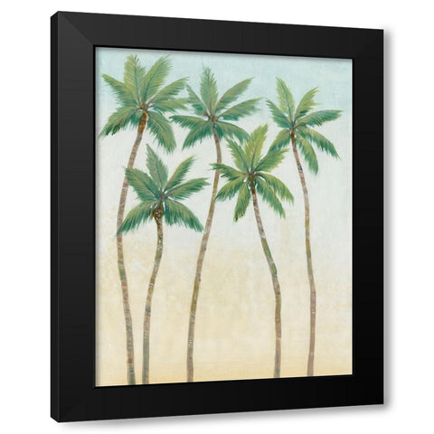 Palm Treeline III Black Modern Wood Framed Art Print by OToole, Tim