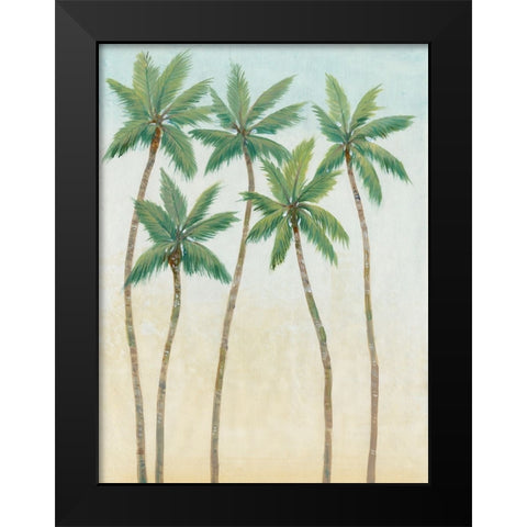 Palm Treeline III Black Modern Wood Framed Art Print by OToole, Tim