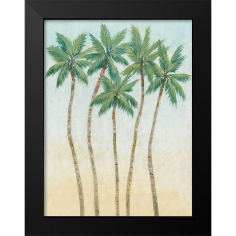 Palm Treeline IV Black Modern Wood Framed Art Print by OToole, Tim