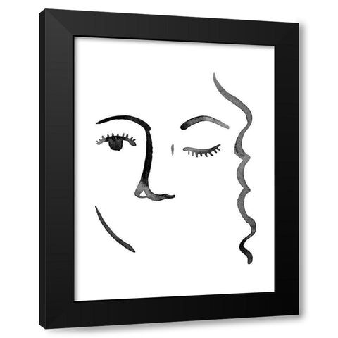 Face in a Crowd IV Black Modern Wood Framed Art Print by Popp, Grace