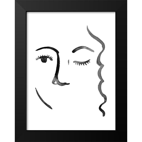 Face in a Crowd IV Black Modern Wood Framed Art Print by Popp, Grace