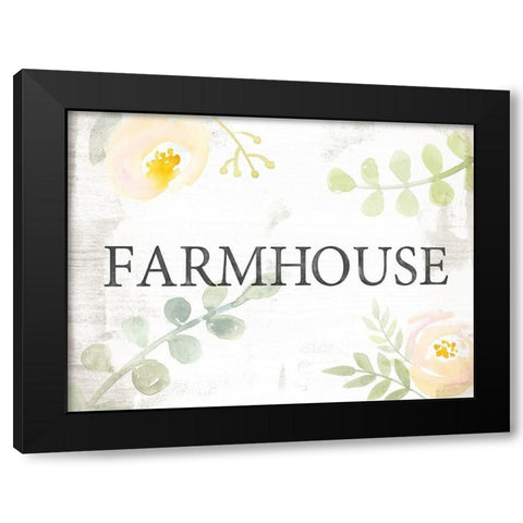 Farmhouse Sayings I Black Modern Wood Framed Art Print with Double Matting by Borges, Victoria