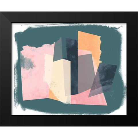 Paper Mirage II Black Modern Wood Framed Art Print by Vess, June Erica