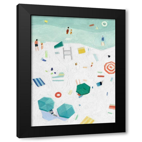 Beach Vista I Black Modern Wood Framed Art Print with Double Matting by Scarvey, Emma