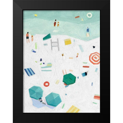 Beach Vista I Black Modern Wood Framed Art Print by Scarvey, Emma