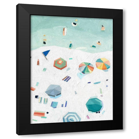 Beach Vista II Black Modern Wood Framed Art Print with Double Matting by Scarvey, Emma