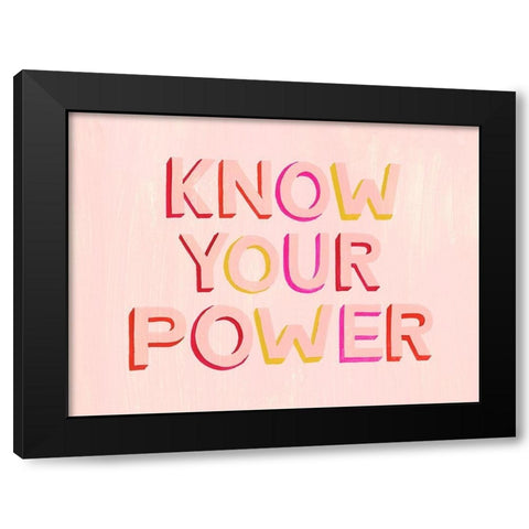 You are Powerful II Black Modern Wood Framed Art Print by Popp, Grace