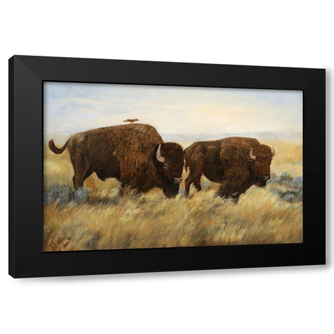 Hitchhiker I Black Modern Wood Framed Art Print by Winkler, Kathy