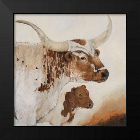 Because Youre Mine Black Modern Wood Framed Art Print by Winkler, Kathy