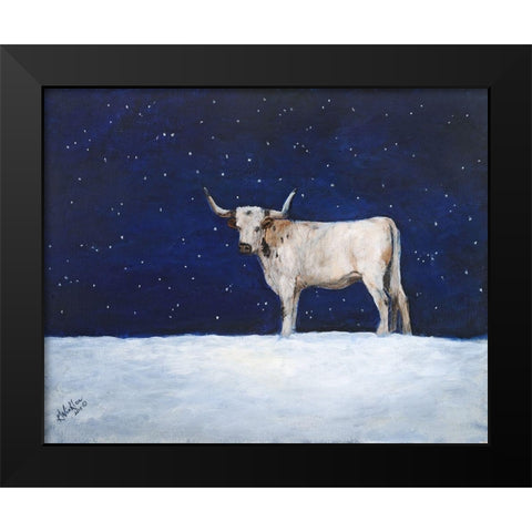 Journey Through the Snow III Black Modern Wood Framed Art Print by Winkler, Kathy