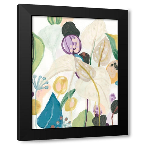 Wild Tropics I Black Modern Wood Framed Art Print with Double Matting by Vess, June Erica