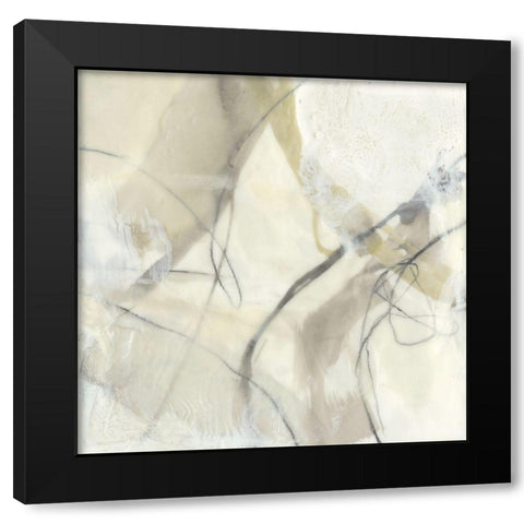 Flowing Neutrals IV Black Modern Wood Framed Art Print by Goldberger, Jennifer