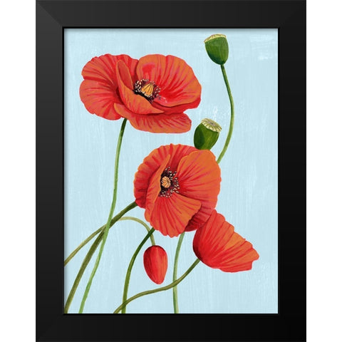 Poppy Topple I Black Modern Wood Framed Art Print by Popp, Grace