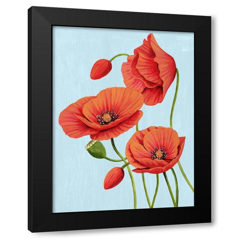 Poppy Topple II Black Modern Wood Framed Art Print by Popp, Grace