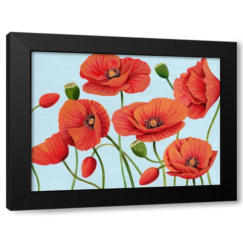 Poppy Topple III Black Modern Wood Framed Art Print with Double Matting by Popp, Grace