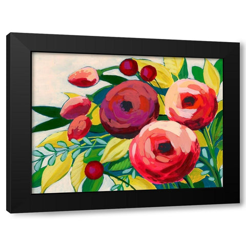 Vivacious Bloom II Black Modern Wood Framed Art Print with Double Matting by Popp, Grace