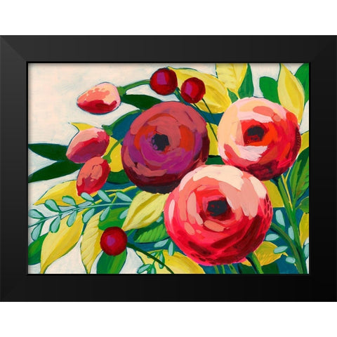 Vivacious Bloom II Black Modern Wood Framed Art Print by Popp, Grace