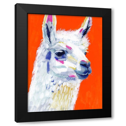 Animal Party IV Black Modern Wood Framed Art Print with Double Matting by Borges, Victoria