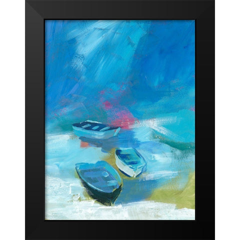 Cove Boats I Black Modern Wood Framed Art Print by Parker, Jennifer Paxton