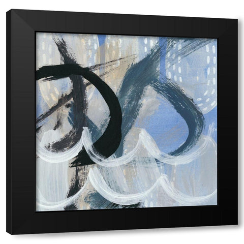 Dwellings II Black Modern Wood Framed Art Print by Zarris, Chariklia