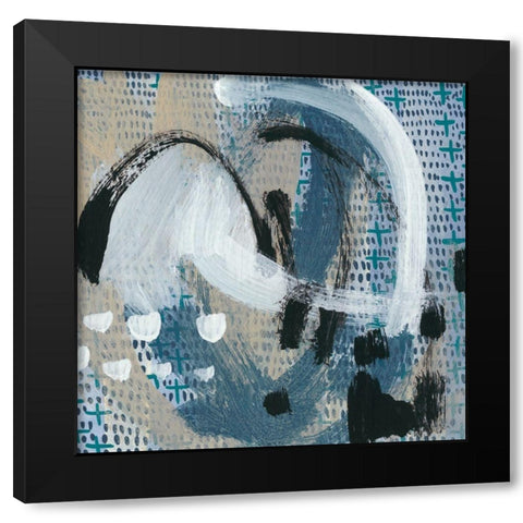 Dwellings III Black Modern Wood Framed Art Print with Double Matting by Zarris, Chariklia