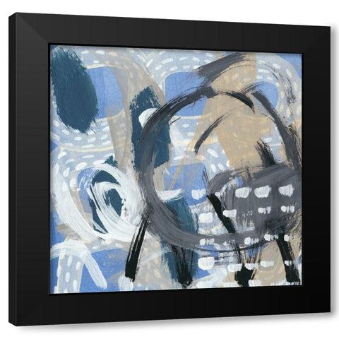 Dwellings VI Black Modern Wood Framed Art Print with Double Matting by Zarris, Chariklia