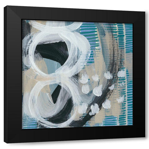 Dwellings IX Black Modern Wood Framed Art Print with Double Matting by Zarris, Chariklia