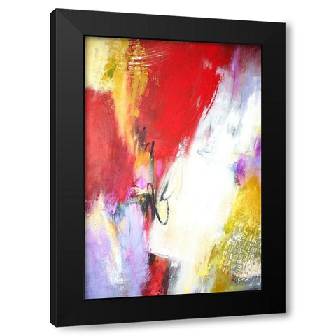 Text Blocking II Black Modern Wood Framed Art Print with Double Matting by Bothne, Janet