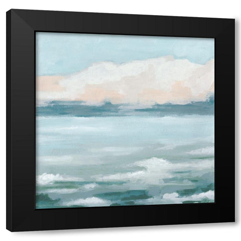 Tidal Prose I Black Modern Wood Framed Art Print with Double Matting by Vess, June Erica