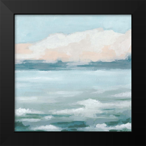 Tidal Prose I Black Modern Wood Framed Art Print by Vess, June Erica