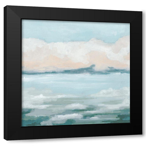 Tidal Prose II Black Modern Wood Framed Art Print by Vess, June Erica
