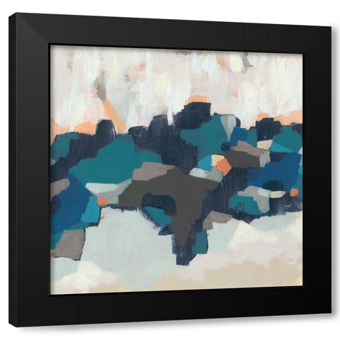 Mosaic Mesa I Black Modern Wood Framed Art Print with Double Matting by Vess, June Erica