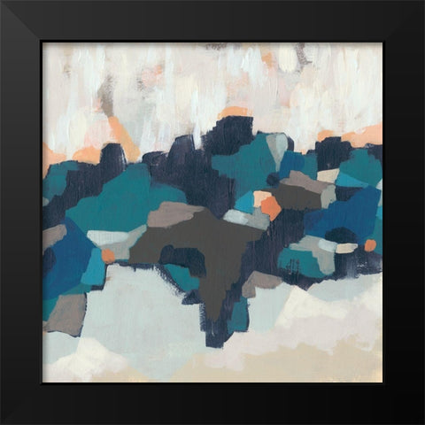Mosaic Mesa I Black Modern Wood Framed Art Print by Vess, June Erica