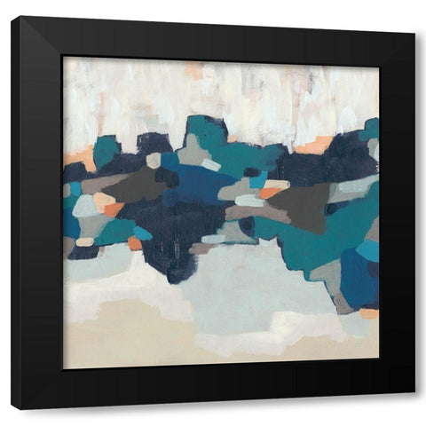 Mosaic Mesa II Black Modern Wood Framed Art Print by Vess, June Erica