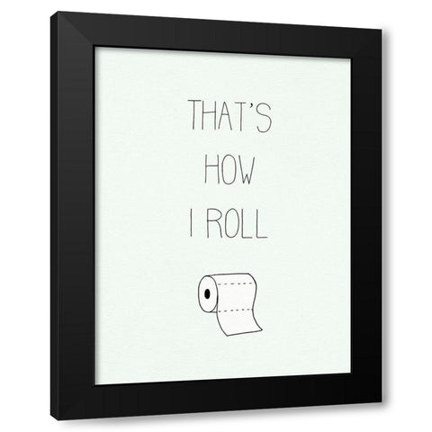 Potty Humor I Black Modern Wood Framed Art Print by Borges, Victoria