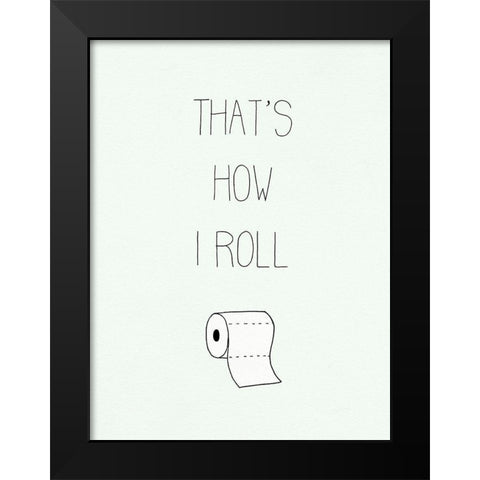 Potty Humor I Black Modern Wood Framed Art Print by Borges, Victoria