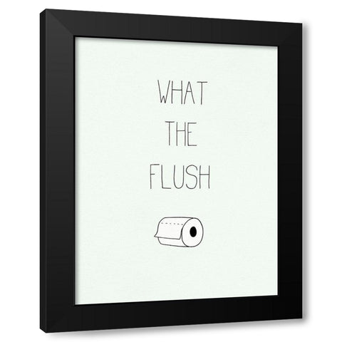 Potty Humor II Black Modern Wood Framed Art Print with Double Matting by Borges, Victoria