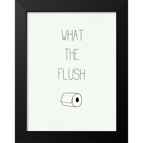 Potty Humor II Black Modern Wood Framed Art Print by Borges, Victoria