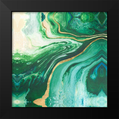 Embellished Amazonian I Black Modern Wood Framed Art Print by Ludwig, Alicia