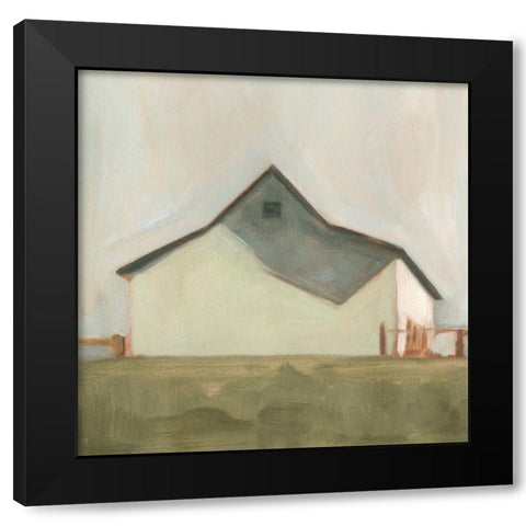 Custom Serene Barn V Black Modern Wood Framed Art Print by Scarvey, Emma