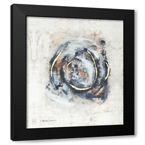 Embellished Circular Energy IV Black Modern Wood Framed Art Print by Combs, Joyce